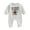 Gray, variant on Baby Boy Girl On Sunday We Watch Football with Daddy Jumpsuit 3M 6M 12M 18M Long Sleeve Sweatshirt Romper Fall One Piece Outfit