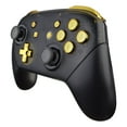 thumbnail image 6 of eXtremeRate Chrome Gold Repair ABXY D-pad ZR ZL L R Keys for Nintendo Switch Pro Controller, Glossy DIY Replacement Full Set Buttons with Tools for Nintendo Switch Pro - Controller NOT Included, 6 of 9