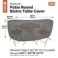 thumbnail image 4 of Classic Accessories Ravenna® Bistro Patio Table & Chair Set Cover - Premium Outdoor Furniture Cover with Water Resistant Fabric (55-196-015101-EC), 4 of 17