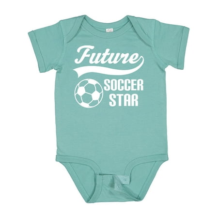 

Inktastic Future Soccer Star Ball Sports Gift Baby Boy or Baby Girl Bodysuit