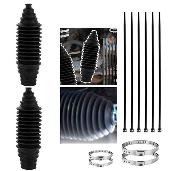 2pcs Inner Tie Rod Boot Kit Waterproof Silicone Steering Rack Boot Tool