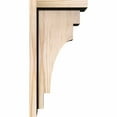 thumbnail image 3 of 7 1/2"W x 8"D x 16"H Mediterranean Smooth Corbel w/Backplate, Douglas Fir, 3 of 9