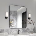 thumbnail image 6 of Livex Lighting Lindale 1-Light Metal & Glass ADA Single Sconce in Black, 6 of 11