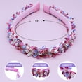 thumbnail image 4 of FROG SAC Confetti Headbands for Girls, Rainbow Pearl Head Bands for Kids, Cute Fashion Girl Hair Accessories, 4 of 9