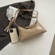 thumbnail image 4 of Bolso de hombro Mujeres casuales de gran capacidad All-Match Tote Fecha de bolso Plazo Caki, 4 of 9
