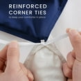 thumbnail image 4 of IR Imperial Rooms 3 Piece Duvet Cover Set Soft Microfiber Button Closer Navy Color King All-Season, 4 of 12