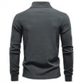 thumbnail image 5 of GuangCheng George Mens Half Zip Pullover Sweatshirts,Casual Athletic Tops,Comfort,Stretch Fit,Warm Skinny Tops,Dark Gray,Size XL, 5 of 5