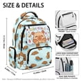 thumbnail image 6 of HUIACONG Cute Capybara Print School Backpack for Kids Teens Age 5-16 Spacious Multi Pocket Scuff Resistant Adjustable Padded Straps Water Repellent Bookbag for School Daily Use Trip, 6 of 7