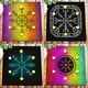 thumbnail image 2 of Ruedas de runas personalizables, símbolos mágicos, manteles de Tarot, manteles de Altar, almohadillas de oráculo espiritual, astrología pagana, brujería qym unisex, 2 of 2