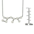 thumbnail image 2 of Primal Silver Sterling Silver Rhodium-plated 10 3-4mm Freshwater Cultured Pearl Sagittarius with 1-inch Extension Necklace, 2 of 4