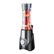 mewmewcat 600mL Portable Juicer Electric Mixer Cup Smoothie Blender Shakes Fruit Vegetable Machine Milkshake Extractor Stainless Steel Juicer for Home Office Baby Food