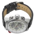 thumbnail image 4 of Reloj de pulsera de cuarzo para hombre y niño con correa de poliuretano y doble pantalla electrónica (blanco), 4 of 6