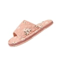 thumbnail image 2 of ATENAR Slippers for Women Fashion Wide Womens Shoes Fuzzy House Slipper Orange Free Size, 2 of 4