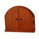 thumbnail image 1 of Cubierta de salida de puerta de madera, decoración de pared, decoración del hogar, a prueba de polvo, cubierta hecha de Rojo marrón, 1 of 8