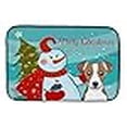 thumbnail image 3 of Carolines Treasures BB1880DDM Snowman With Jack Russell Terrier Dish Drying Mat, 3 of 4