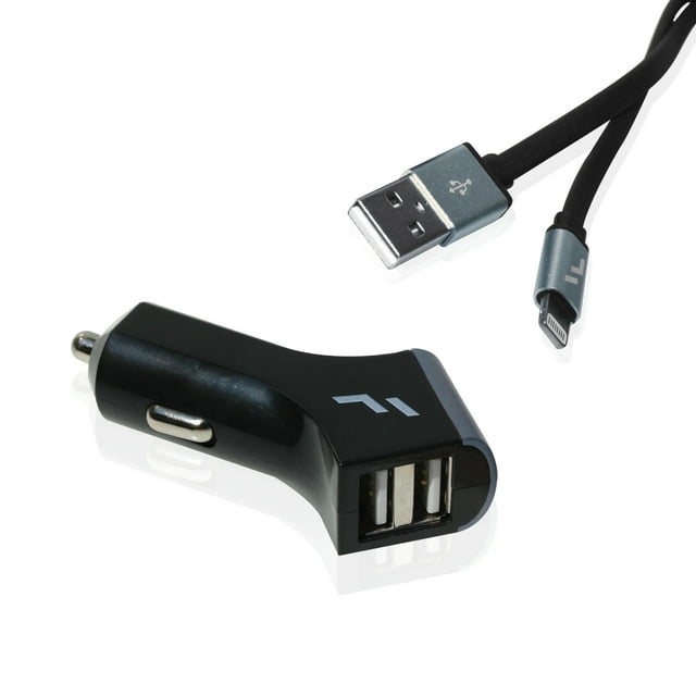 Cargador de auto 2PTOS Cable Lightning FORWARD cargador para iPhone
