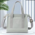 thumbnail image 3 of Bolso Hombro Lona Reutilizable Con Asa Superior Femenino para Compras, 3 of 7