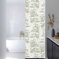 thumbnail image 3 of Sage Green Fruit Window Privacy Film, Vintage Plant Nature Botanical Flower Static Cling UV Sun Blocking Heat Control Window Tint, Non-Adhesive One Way Windows Privacy Cover 17.7''x78.7'', 3 of 7