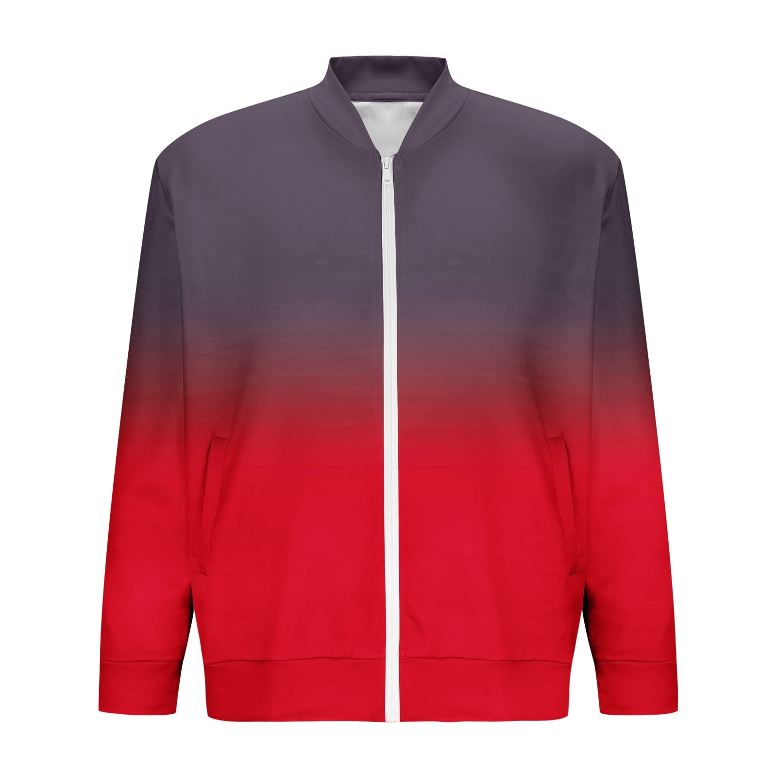 超安い品質 Xysaqa Casual Jacket Bomber Color Gradient Jacket Men's Clothing