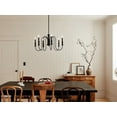 thumbnail image 4 of 52470BK Kichler Lighting Karthe - 6 Light Medium Chandelier In Homestead Style-15.5 Inches Tall and 28.75 Inches Wide-Black Finish    -Traditional, 4 of 11