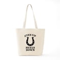 thumbnail image 6 of CafePress - Eyes Up Heels Down Tote Bag - Unisex Canvas Tote Bag, Beige, 1-Piece, 6 of 7