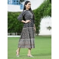 thumbnail image 5 of Juniper Black Ethnic Motif Printed Pure Cotton Tiered Maxi Dress, 5 of 5