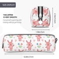 thumbnail image 3 of Rocae Hello Rabbit for Pen and Marker Pouch with Zipper for Men and Women, Stationery Bag Pen Holder for Work and Office, 3 of 9
