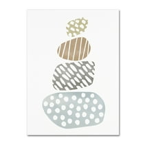 Trademark Fine Art 'River Stones II' Canvas Art by Moira Hershey