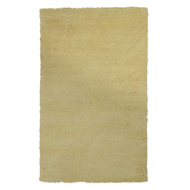HomeRoots 353933 Tapis en Polyester Jaune Canari 3 Pi 3 Po x 5 Pi 3 Po