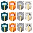 thumbnail image 4 of ULTNICE 12Pcs Decorative Owl Hooks Assorted Color Modern Style Wall Hanging Families Bathroom, 4 of 8