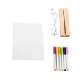 thumbnail image 1 of Scienceny Pizarra transparente de borrado en seco con soporte iluminado Dr-y Erase Board Dr-y Erase Artesanía 21*15 cm + bolígrafo de 6 colores, 1 of 6