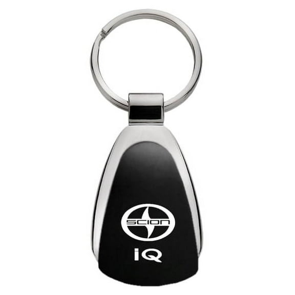 Scion iQ Keychain & Keyring - Black Teardrop