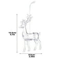 thumbnail image 3 of Transparent Acrylic Reindeer Pendant, Christmas Tree Ornament, Crystal-Like Hanging Decoration, Festive Home Decor, 3 of 9