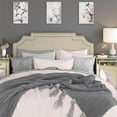 thumbnail image 2 of Nailhead Marquee Upholstered King Headboard in Linen Beige, 2 of 6