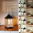 thumbnail image 5 of Sziqiqi Wax Melt Warmer with Timer - Farmhouse Scented Electric Candle Warmer, 8" Rustic Cute Fragrance Tart Burners Lantern with Lid, Washwhite, 5 of 7