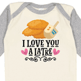 thumbnail image 4 of Inktastic Hanukkah Cute Latke Dreidel Girls Long Sleeve Baby Bodysuit, 4 of 5