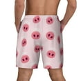 thumbnail image 4 of Balery Cute Pig Nose Mens Swim Trunks Swim Shorts for Men Quick Dry Inseam Beach Shorts with Compression Liner Pocket-3X-Large, 4 of 9