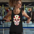 thumbnail image 4 of Kansas City Sugar Skull Women's Tank Top KC Die-Hard Football Fan Tailgating, 4 of 7