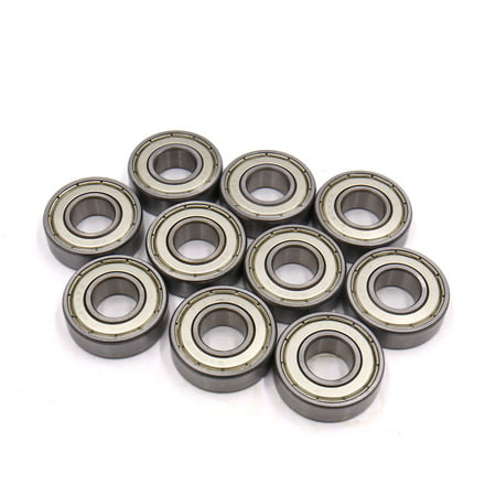 10 Pcs 6202Z 15 x 35 x 11mm Double Shielded Deep Groove Radial Ball