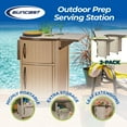 thumbnail image 2 of New Suncast Portable Outdoor Patio Prep Serving Station Table & Cabinet (2 Pack), 2 of 8