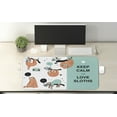 thumbnail image 2 of Animal Computer Mouse Pad, Lazy Sleepy Bear Tribe of Australian Sloths Keep Calm Words Cartoon Priint, Rectangle Non-Slip Rubber Mousepad X-Large, 35" x 15" Gaming Size, Multicolor, by Ambesonne, 2 of 2