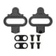 thumbnail image 1 of Juego de 2 calas para pedales Click, calas para bicicleta, placas para zapatillas de bicicleta compatibles con SPD Negro, 1 of 9