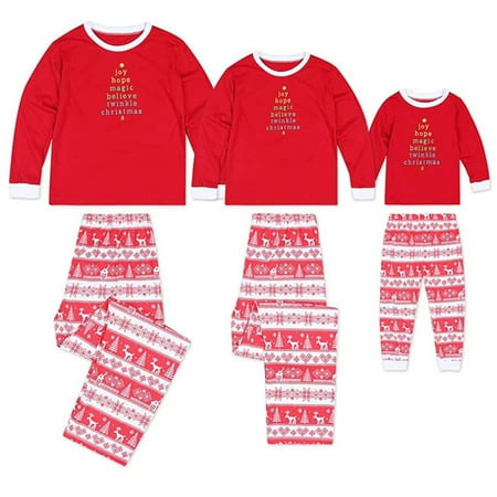 

Sunisery Family Christmas Pajamas Set Women Men Baby Kids Deer Sleepwear Nightwear