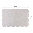 thumbnail image 4 of Unique Bargains Set of 6 Ruffle Placemats for Kitchen Dining Table Decor Gray, 4 of 7