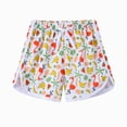 thumbnail image 2 of NIEWTR Girls Kids Cotton Shorts with Pockets Summer Elastic Waist Soft Breathable Home Play Pants 0-24Monthes 2T 3T 4T 5T 6T Shorts for Girls(A-White,3-4 Years), 2 of 5