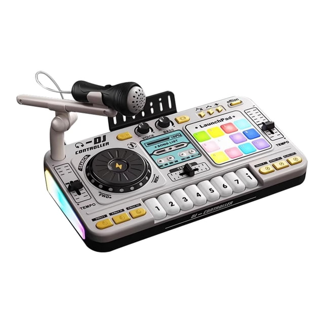 Instrumento de juguete para niños DJ Instrumento de juguete Aprendizaje de juguetes Efecto de sonido Efecto de sonido Controlador de DJ para niños con Estilo B