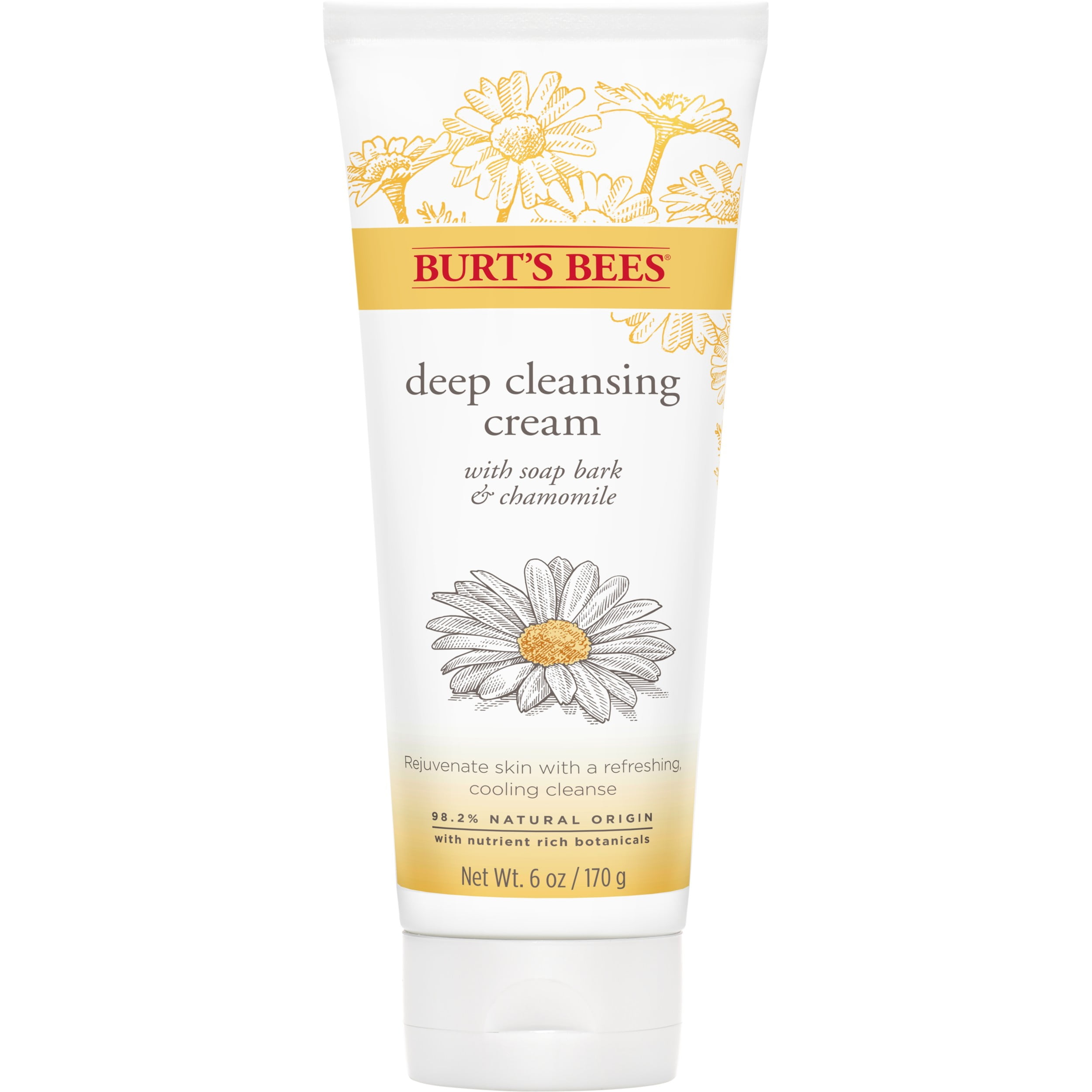 Burt's Bees Soap Bark and Chamomile Deep Cleansing Cream, 6 Oz