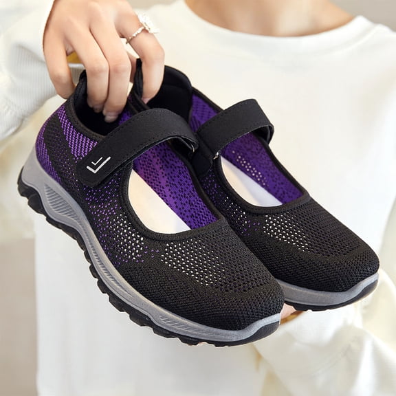 KEVCHE Women's Orthopedic Walking Shoes Breathable Lightweight for Plantar Fasciitis with Support and Wide Toe
