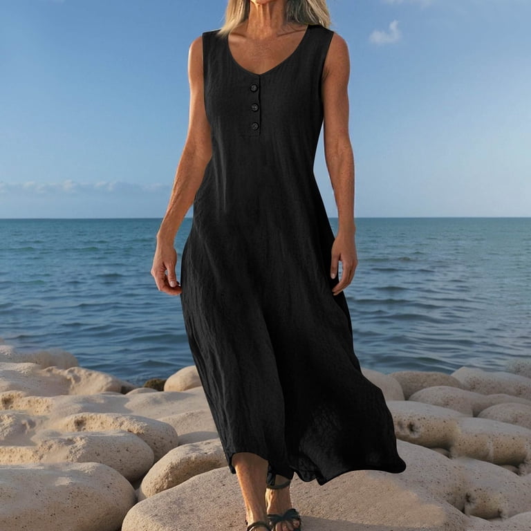 knee length dresses for ladies Summer Linen Wedding Dress, Boho Wedding Dress Linen, Maxi Linen Dress, White Linen Dress Long, Short Sleeve Wrap Linen Dress, Xs / Gray main image 0