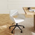 thumbnail image 2 of Homy Casa Ergonomic Office Chair with Adjustable Height & 360° Swivel, Beige Chenille Fabric, 2 of 10